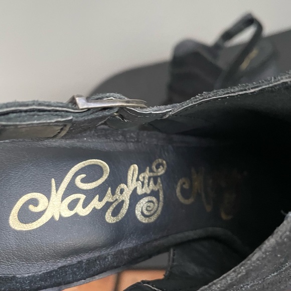 Naughty Monkey Women's Arizona Suede Distressed
Mule Slingback Pump Black Size 8 - Picture 11 of 12